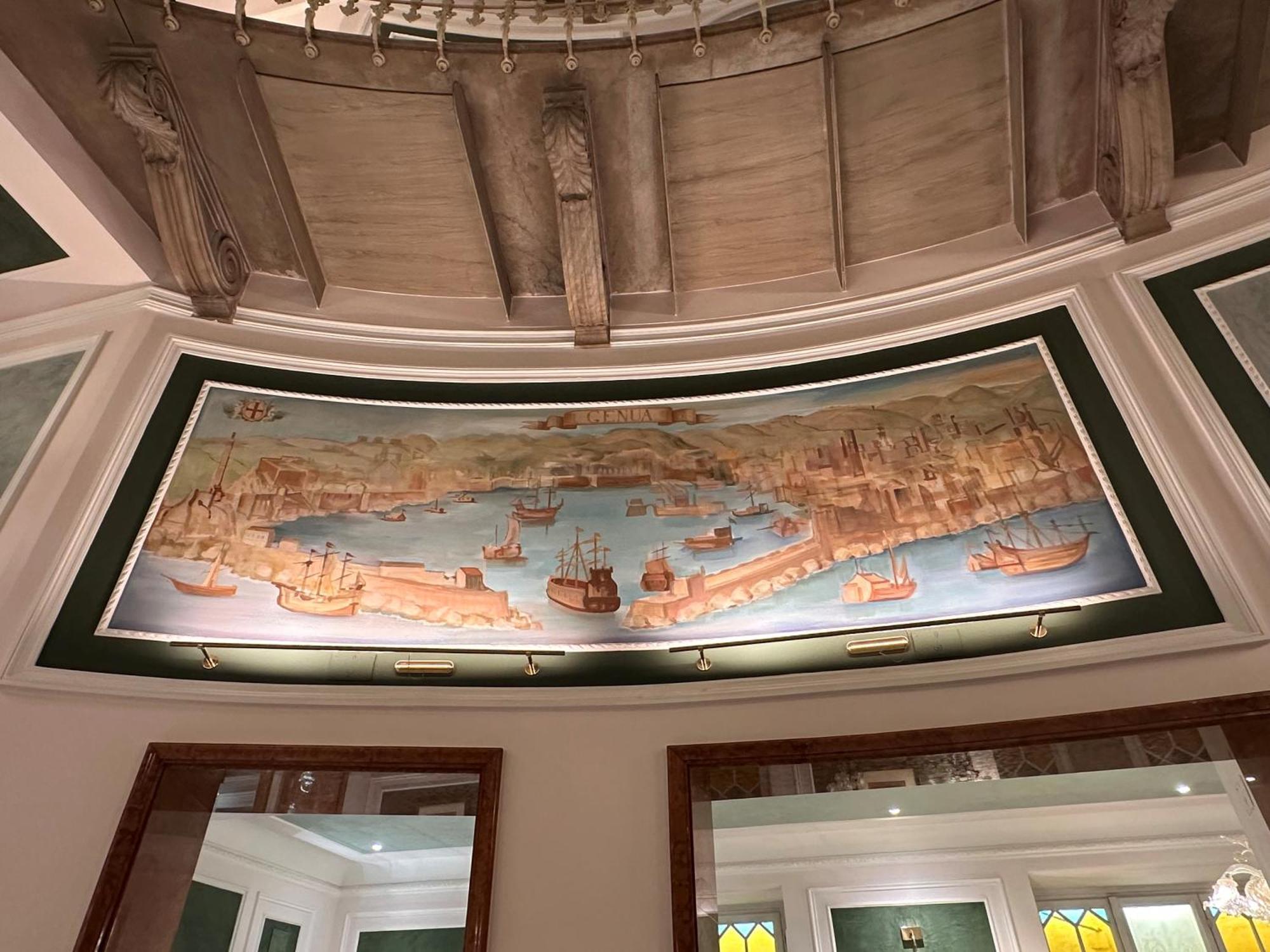 Hotel Bristol Palace Genoa Exterior photo The ceiling of the main hall